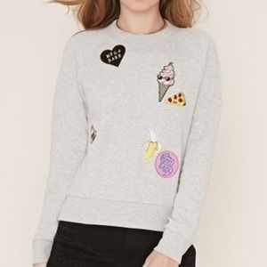 Forever 21 Patch Crewneck Sweater